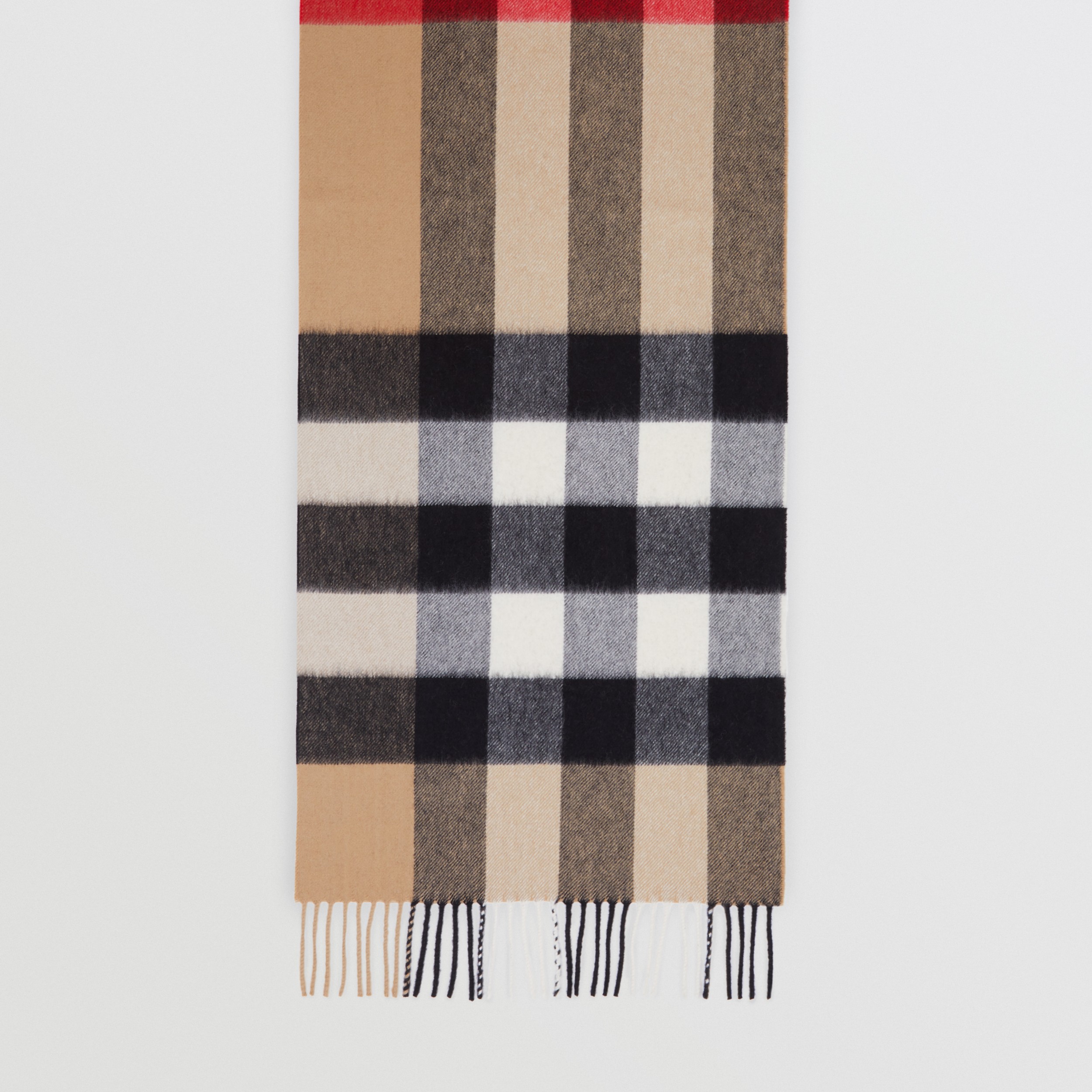 Check Cashmere Scarf in Archive Beige Burberry® Official