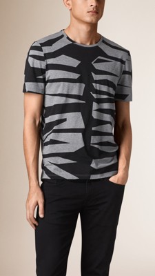 Abstract Animal Print Cotton T-Shirt
