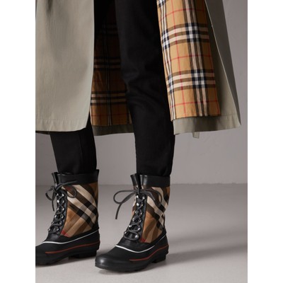 burberry lace up boots