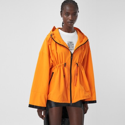 orange hooded jacket