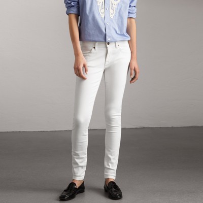 burberry jeans white