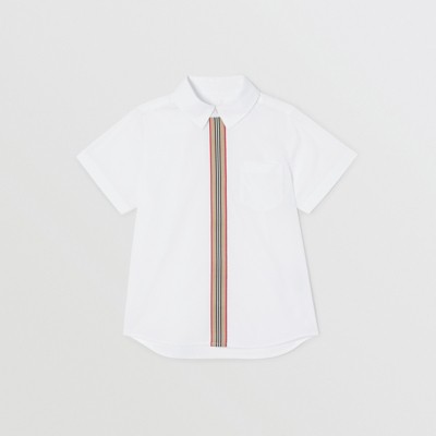 burberry white short sleeve shirt