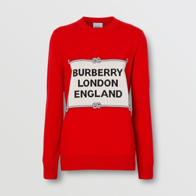 burberry intarsia sweater