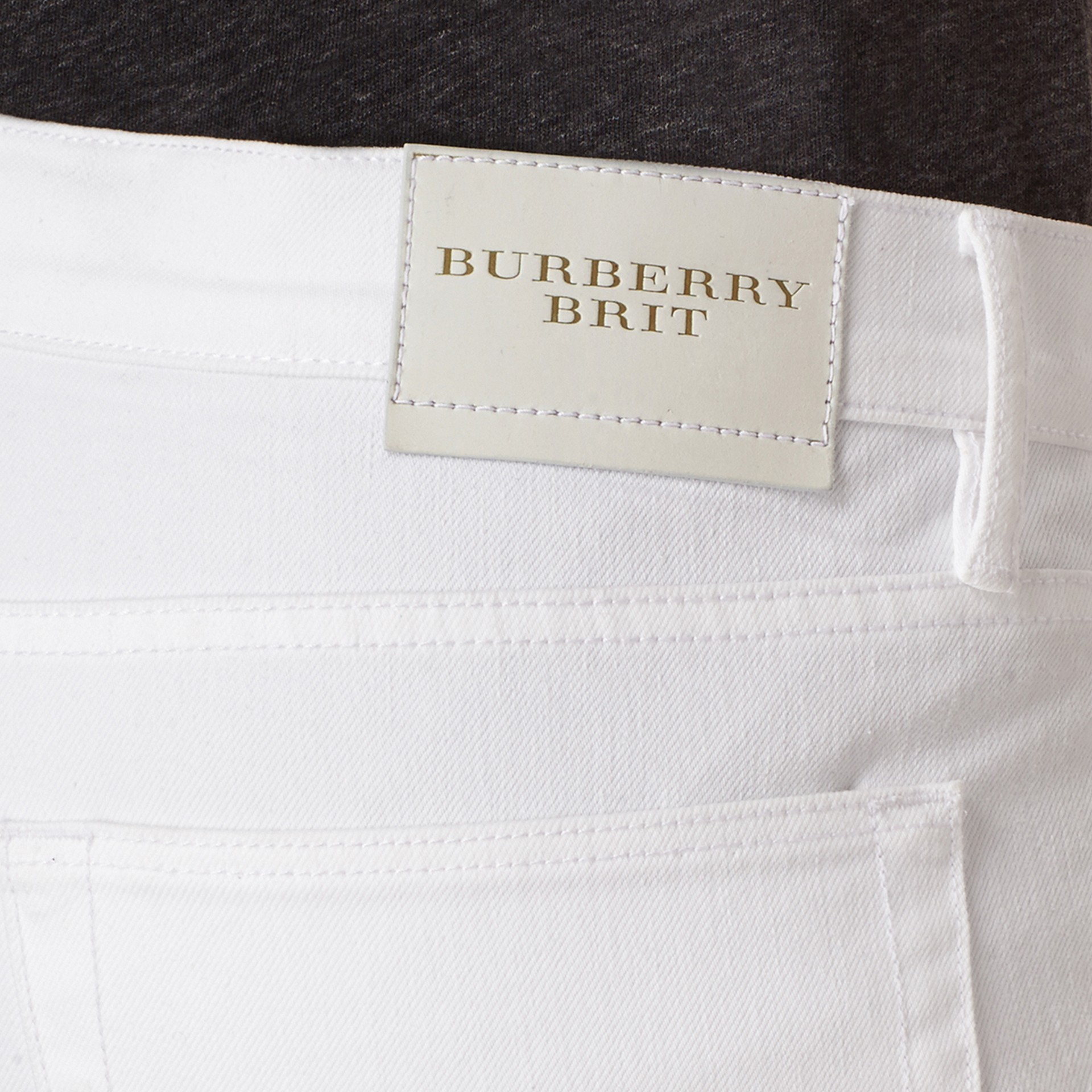 Straight Fit Stretch Japanese Denim Jeans | Burberry
