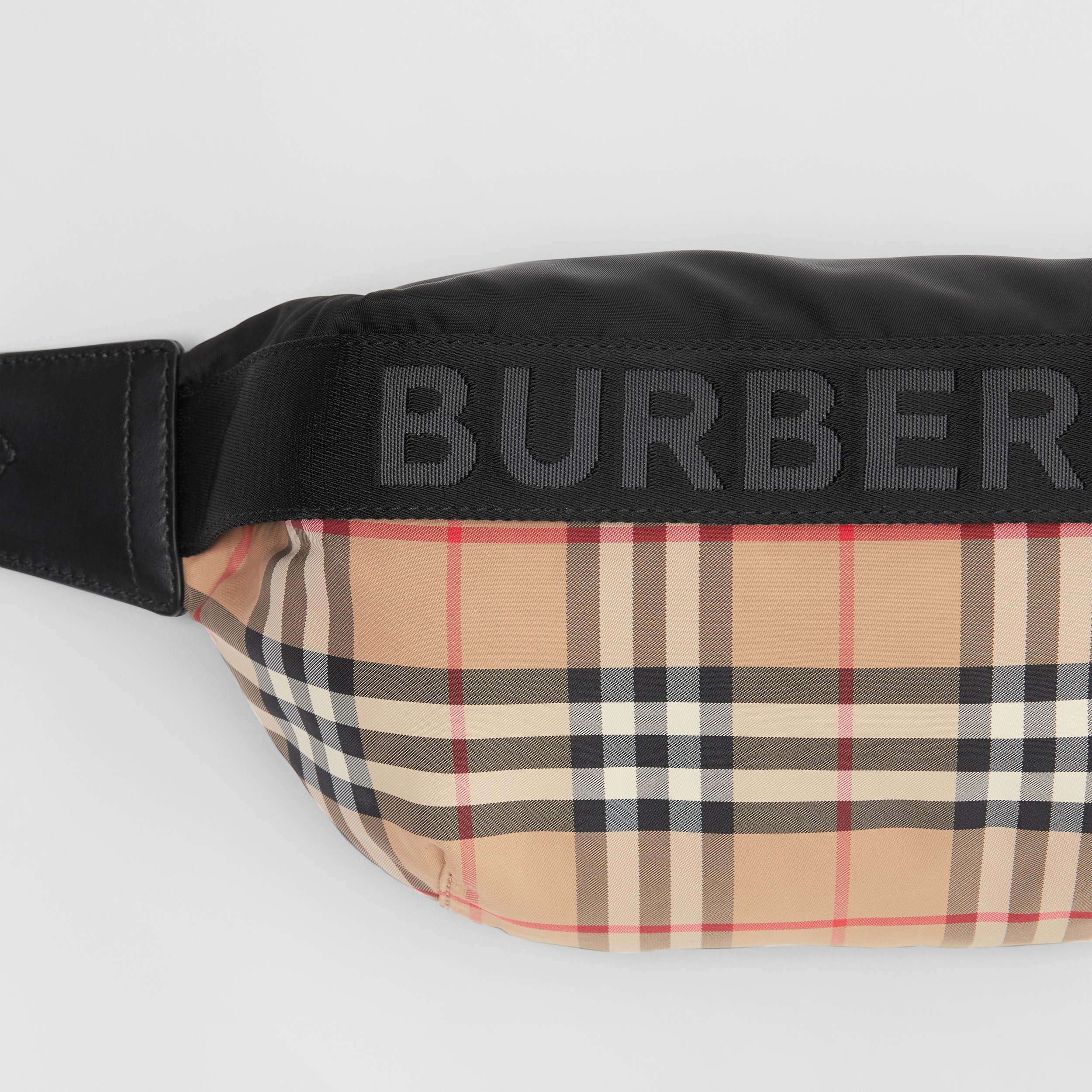 Vintage Check Nylon Sonny Bum Bag in Archive Beige | Burberry® Official - 2