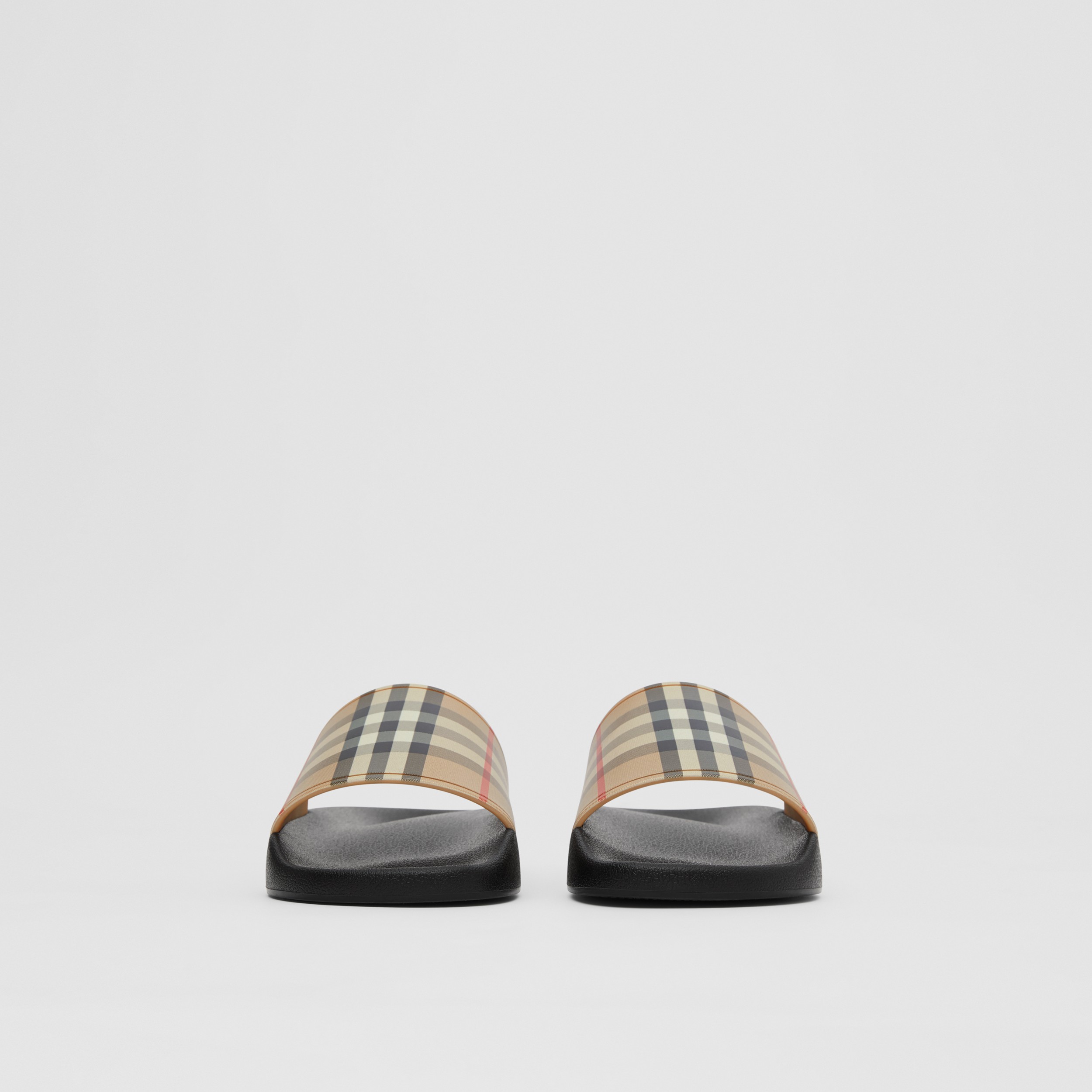 Vintage Check Slides in Archive Beige - Women | Burberry® Official - 4