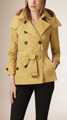 Cowslip Hooded Showerproof Trench Coat - Image 1