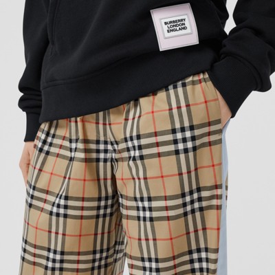 burberry pattern trousers