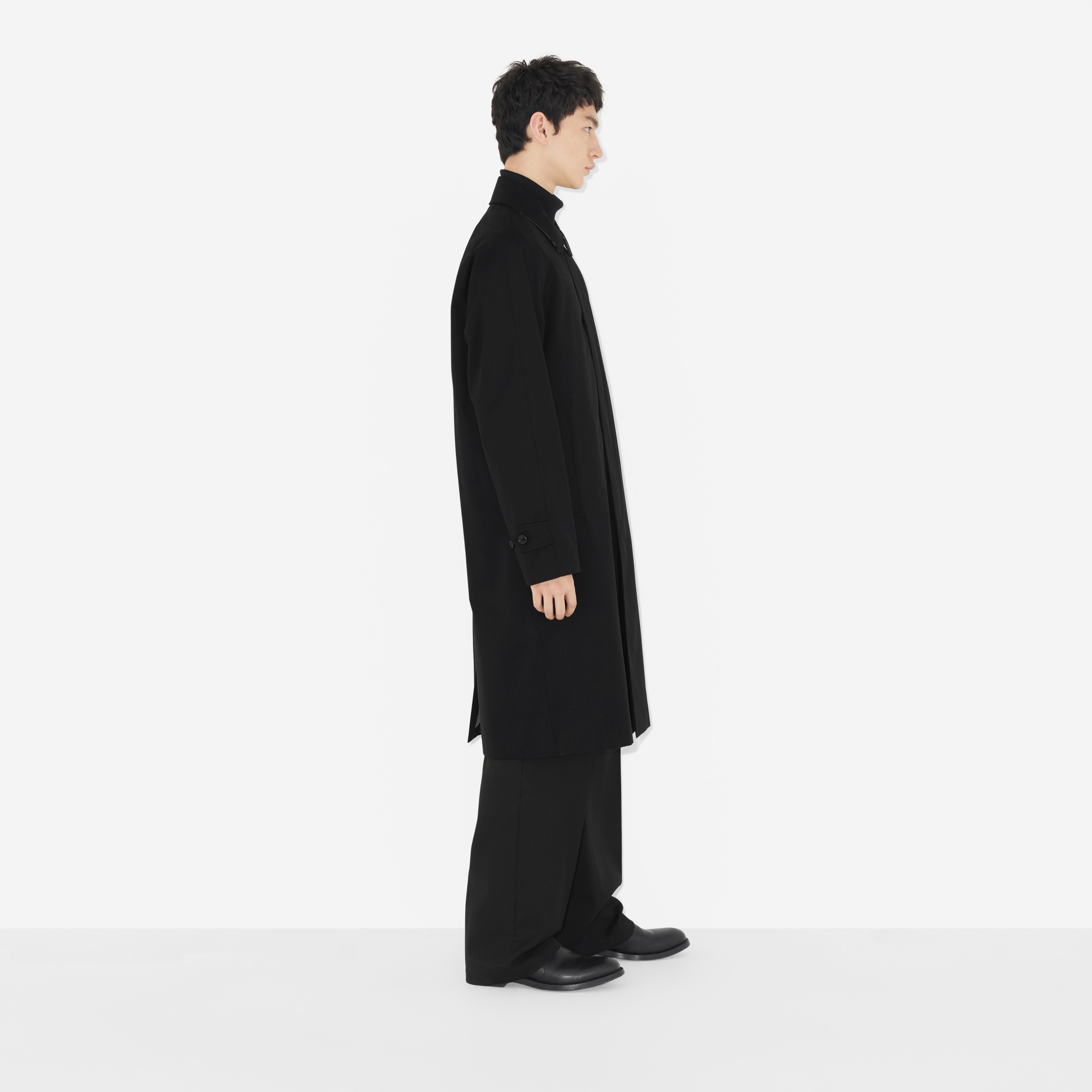 Long Camden Heritage Car Coat in Black - Men | Burberry® Official - 3