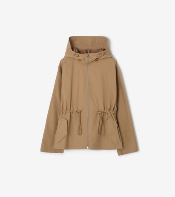 コットンブレンド フーデッドジャケット (アーカイブベージュ