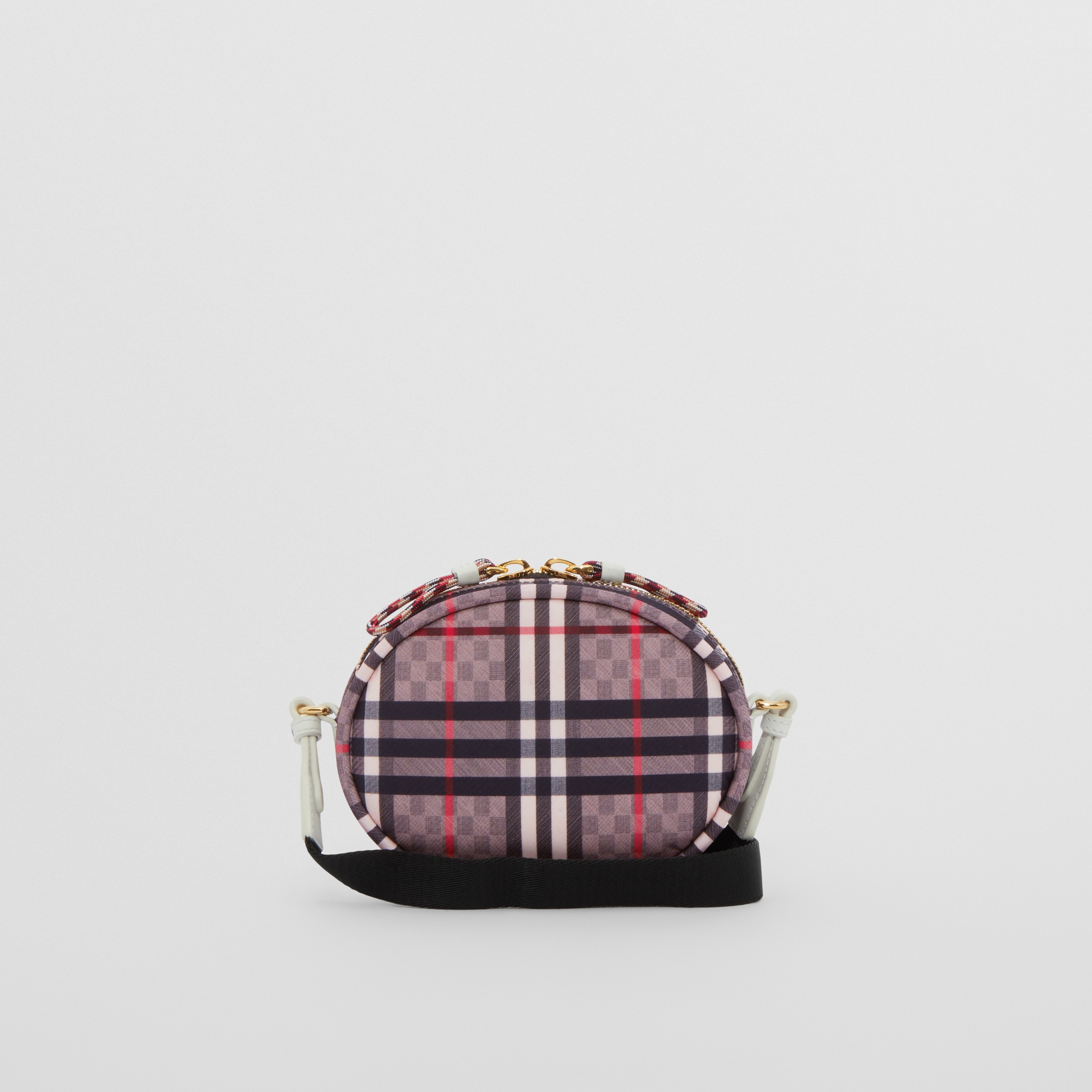 Logo Print Chequerboard Crossbody Bag in Pale Rose - Children | Burberry® Official - 4