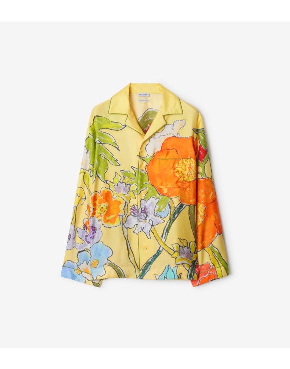 Highgrove Cascading Flowers Silk Pyjama Shirt
