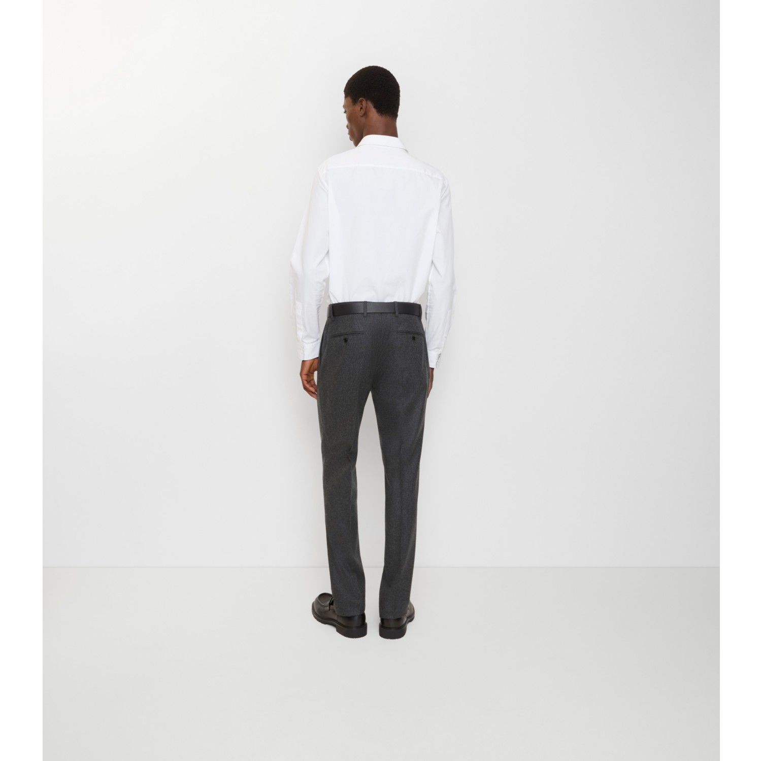 Wool Flannel Tailored Trousers