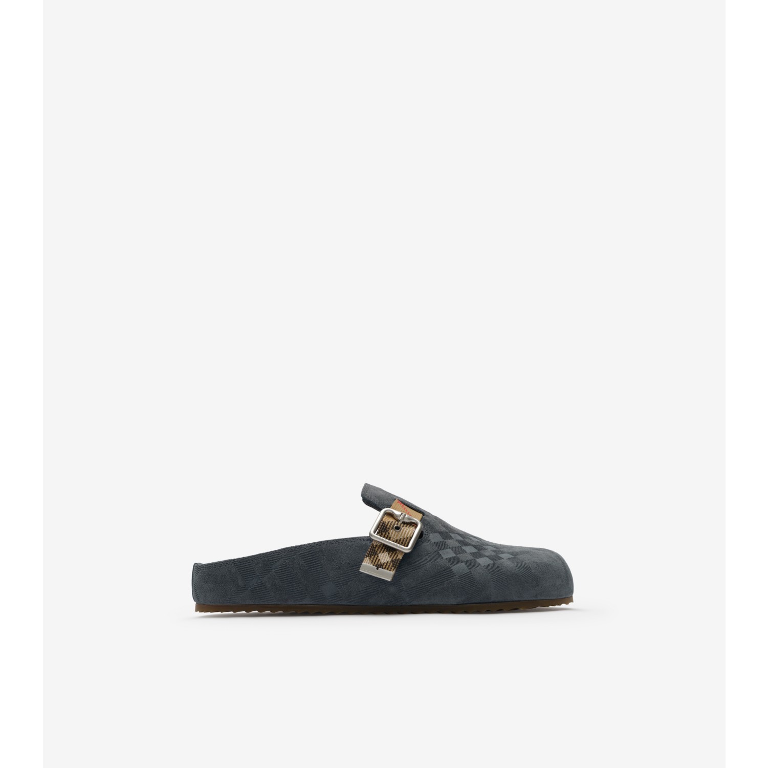 Check Suede Urchin Clogs