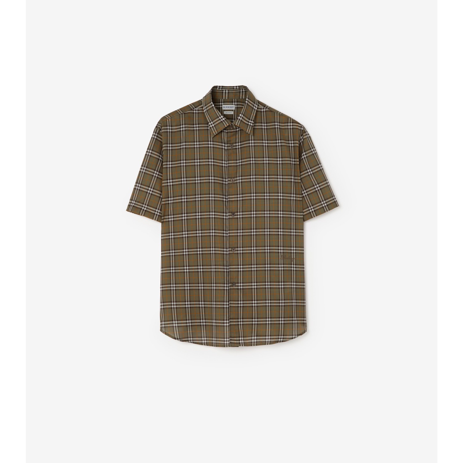 Relaxed Fit Check Cotton Shirt