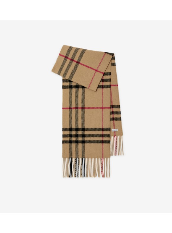 Burberry giant check cashmere best sale skinny scarf