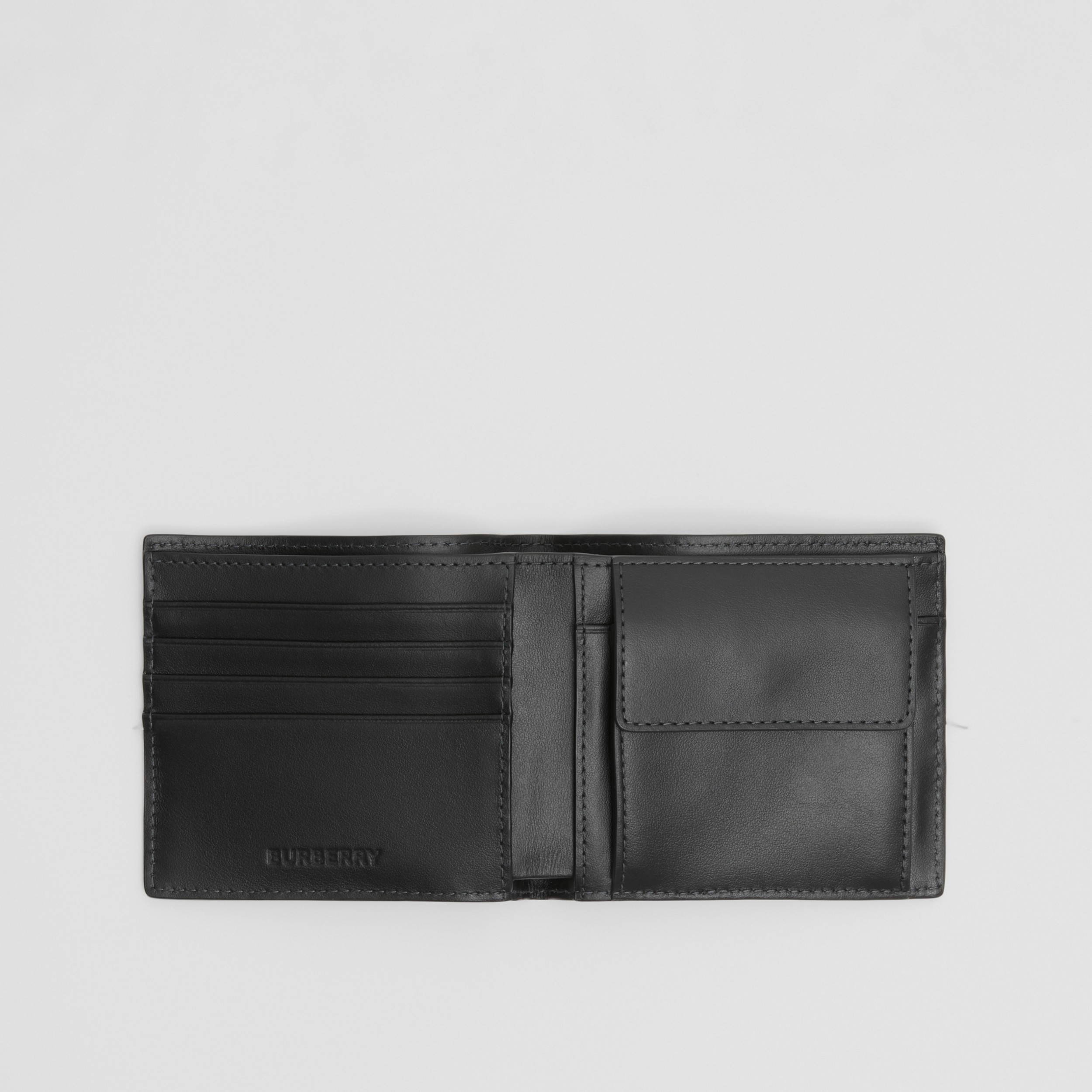 Charcoal Check Bifold Coin Wallet - Men | Burberry® Official