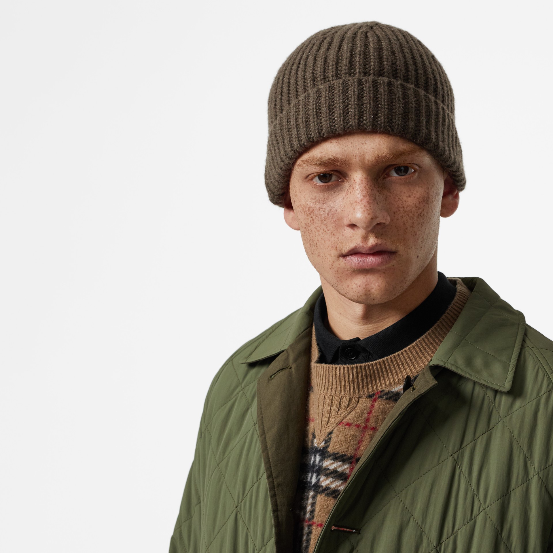 burberry cashmere beanie hat