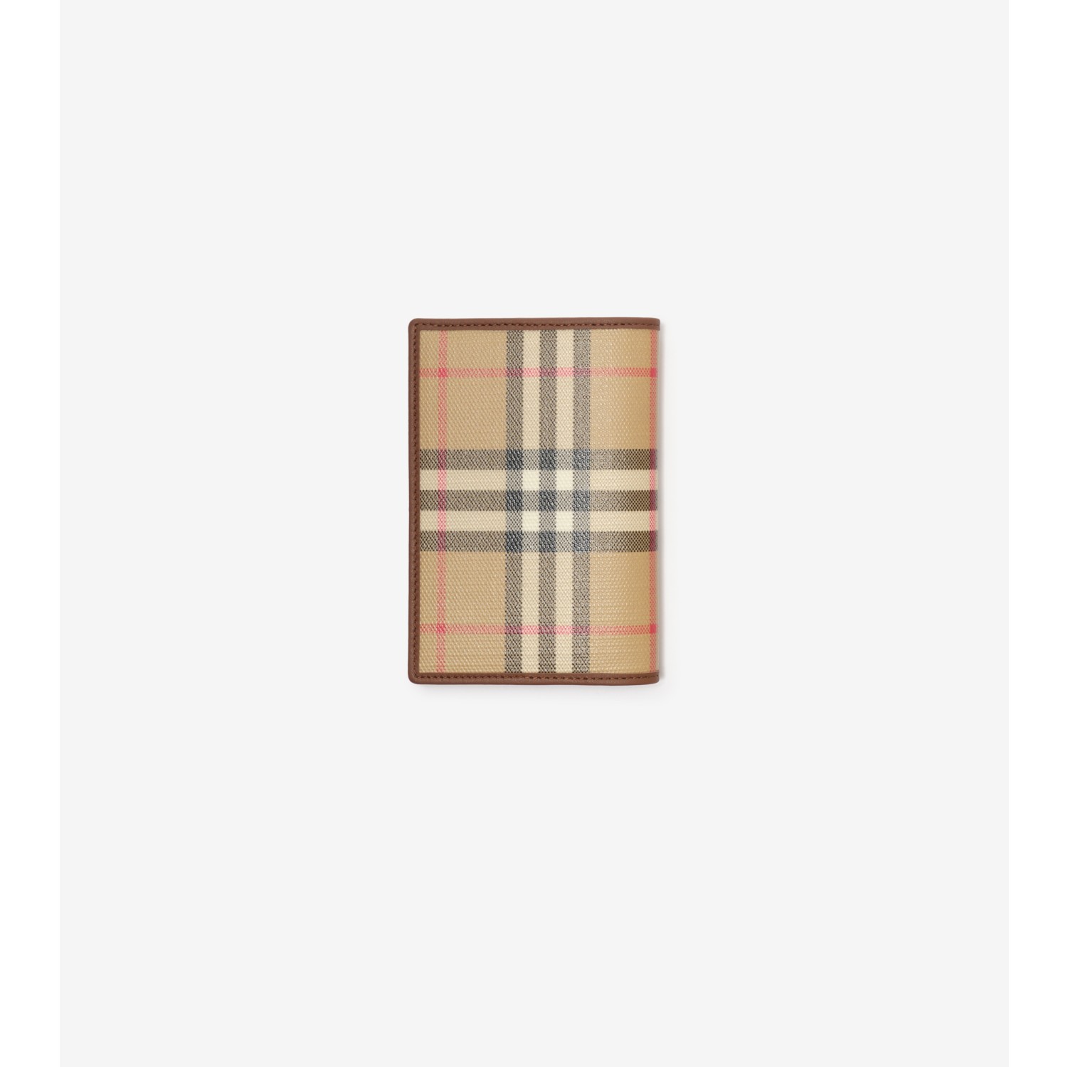 Check Folding Card Case in Archive beige - Men, Cotton | Burberry