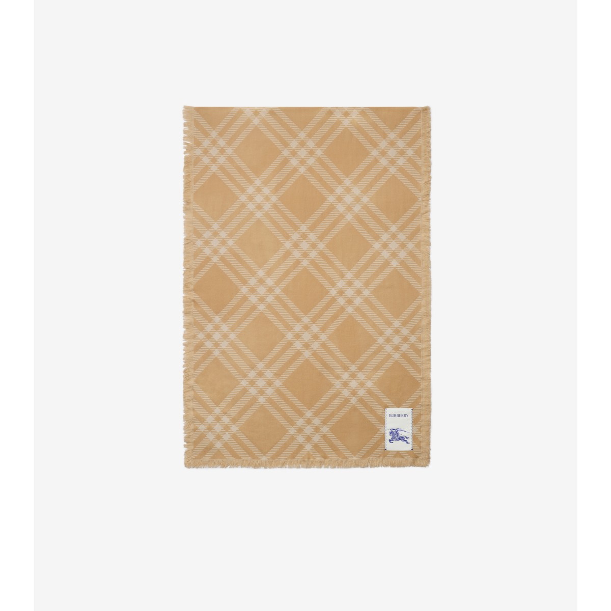  Check Wide Wool Silk Scarf