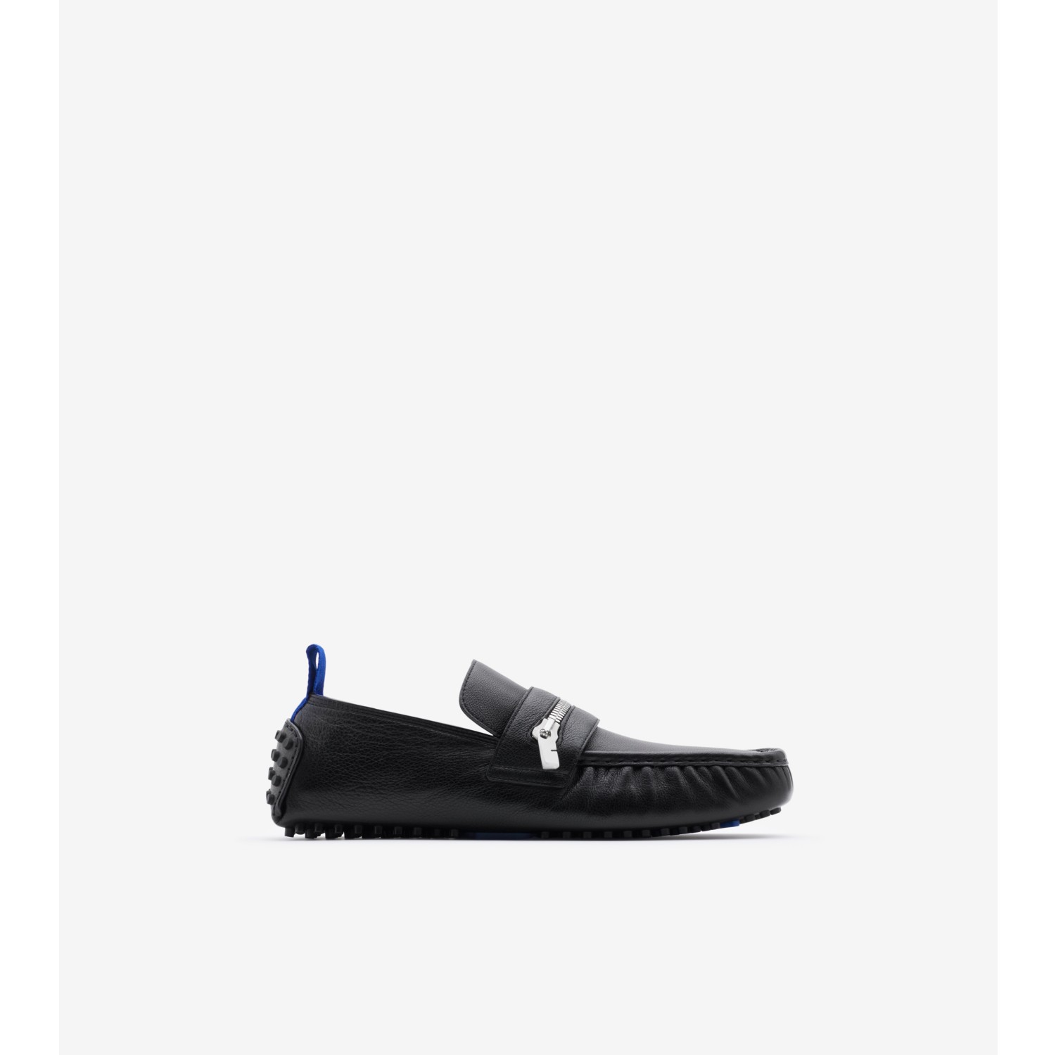 Leather Motor Low Loafers