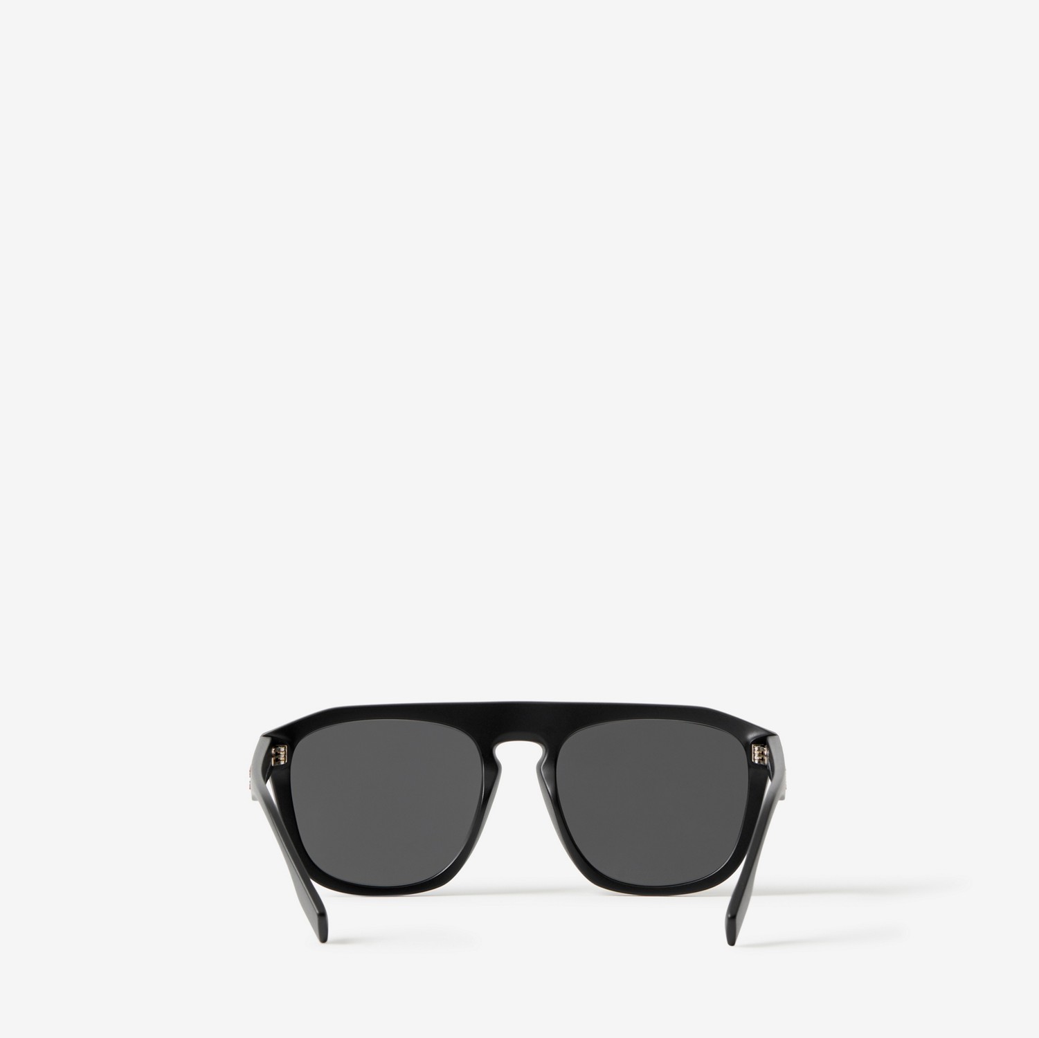 Sonnenbrille mit eckiger Fassung (Mattschwarz) - Herren | Burberry®