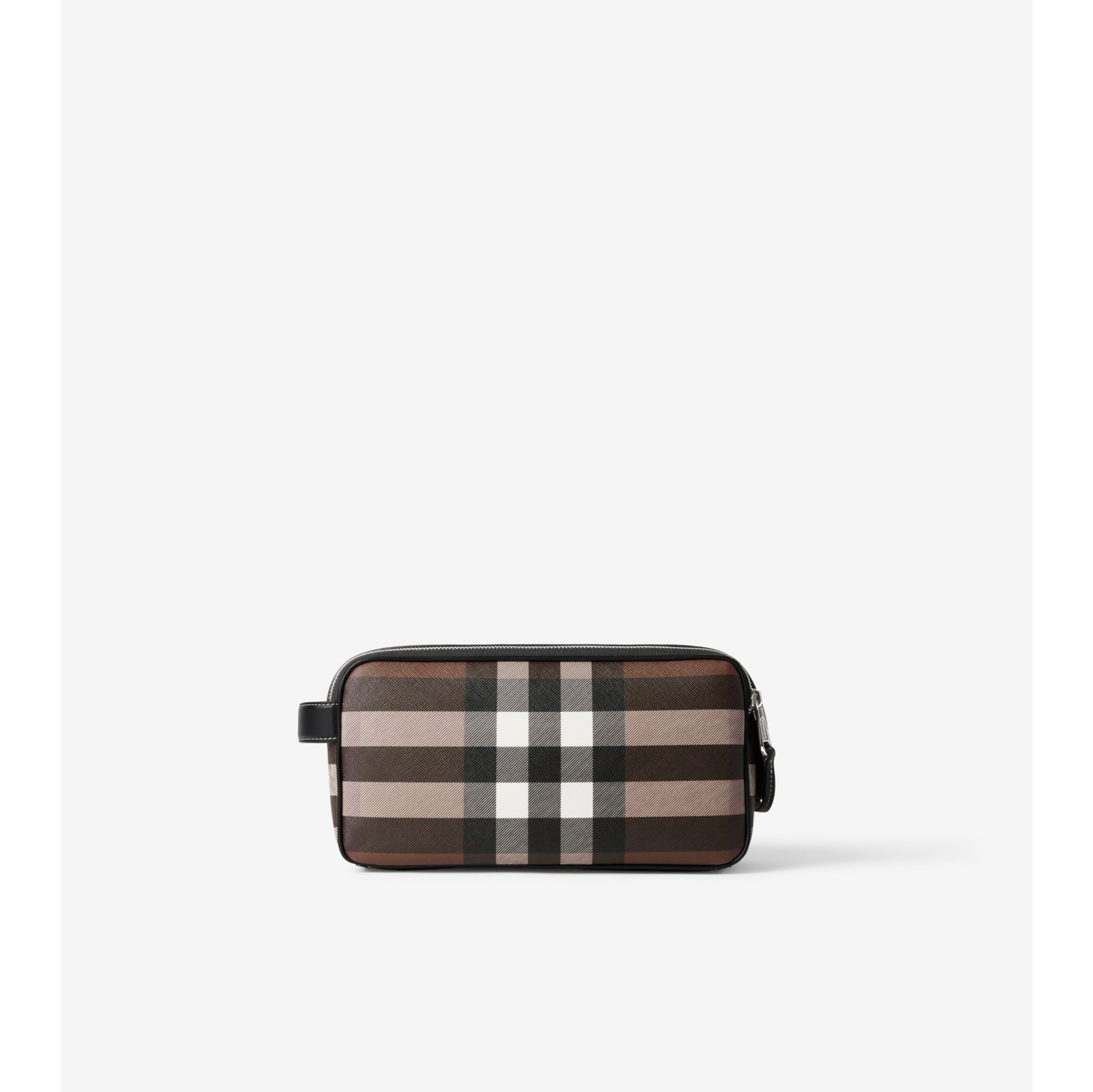 House Check Wash Bag in Black - Burberry