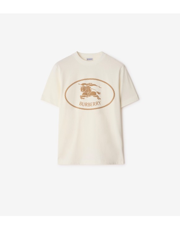Knight Stamp Cotton T-shirt