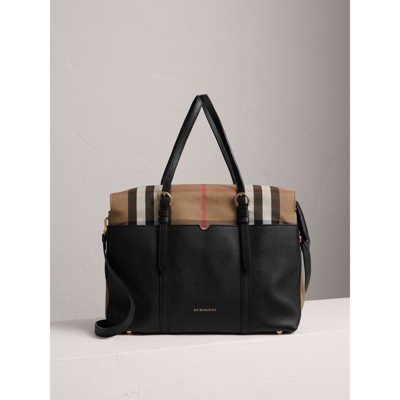 black burberry changing bag