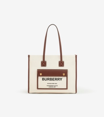 トート | キャンバス＆レザー | Burberry® 公式サイト