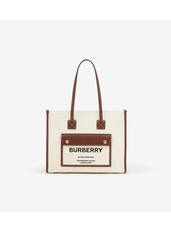 トート | キャンバス＆レザー | Burberry® 公式サイト