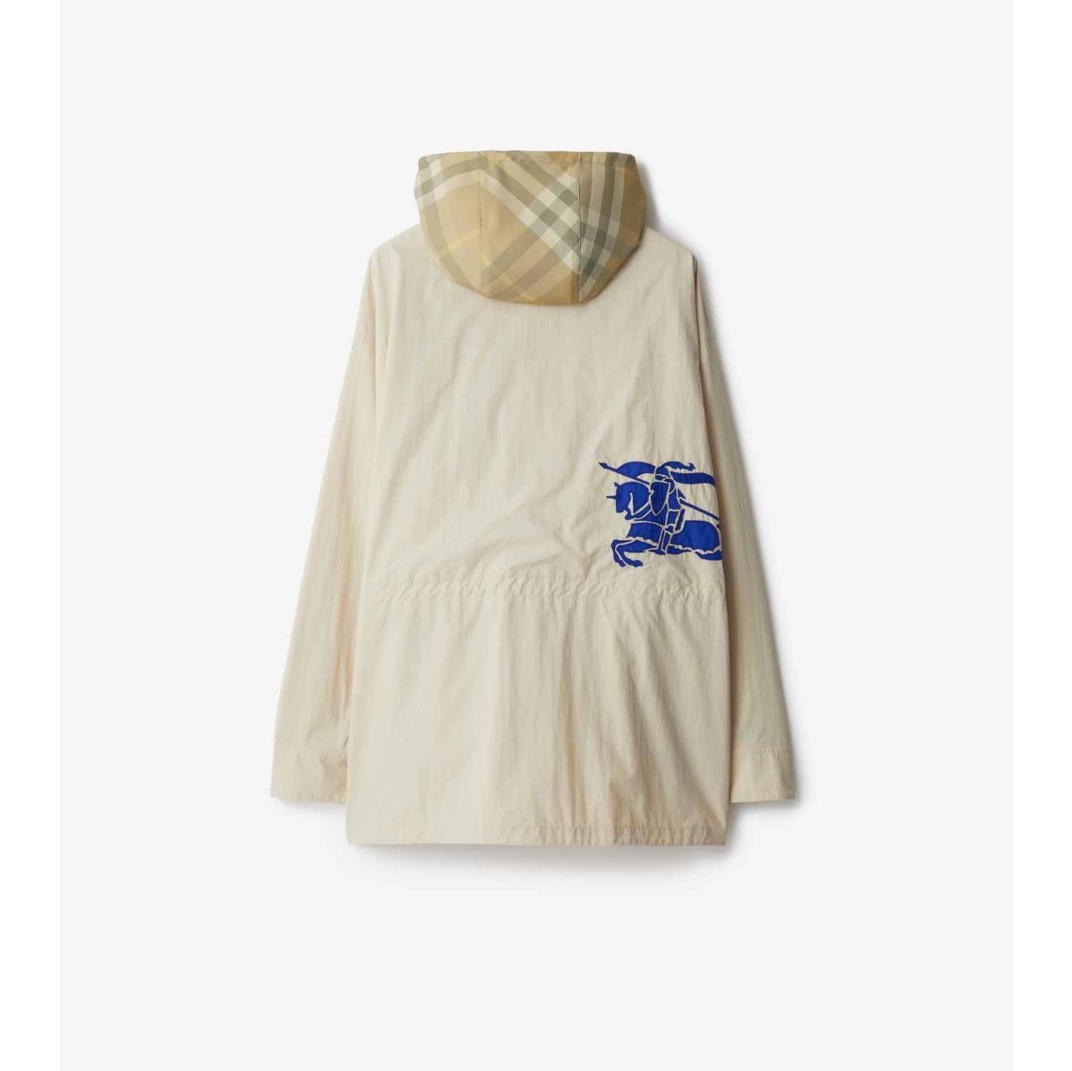 Check Hood Nylon Jacket in Soap Women Burberry Official