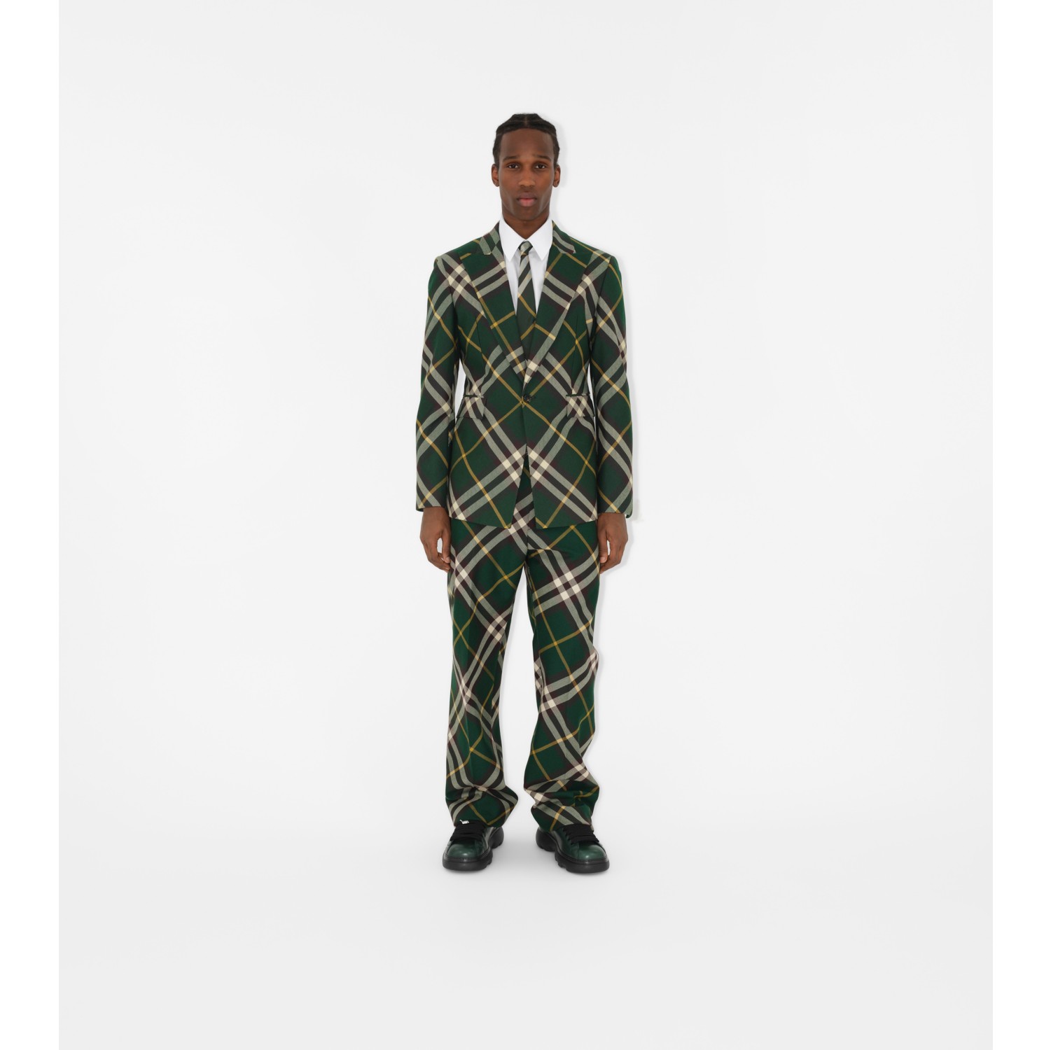 Burberry check sales suit