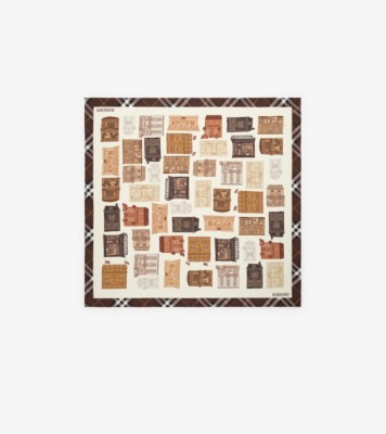 Storefront Print Silk Scarf Treacle ®