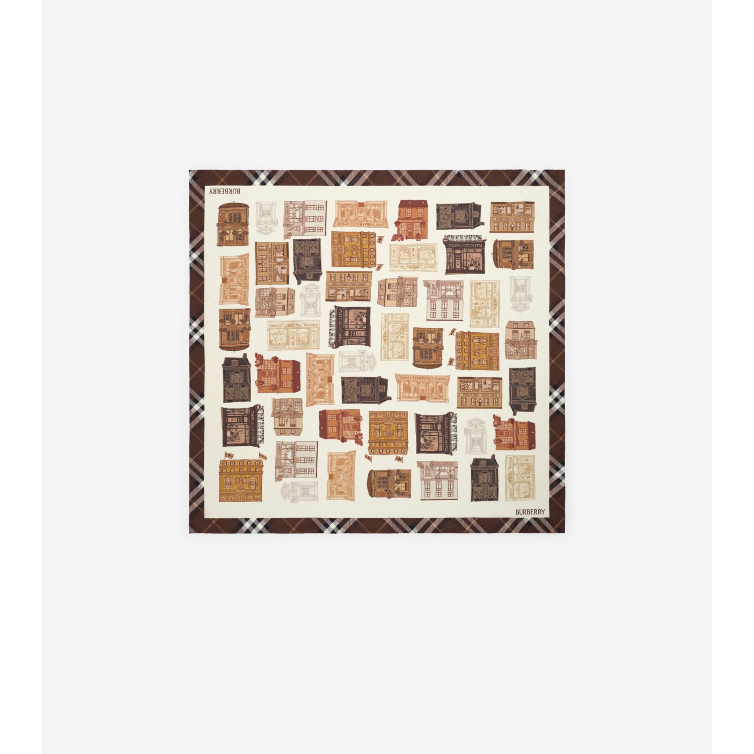 Storefront Print Silk Scarf