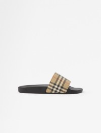 Shot of the Check Slides in colour Archive beige