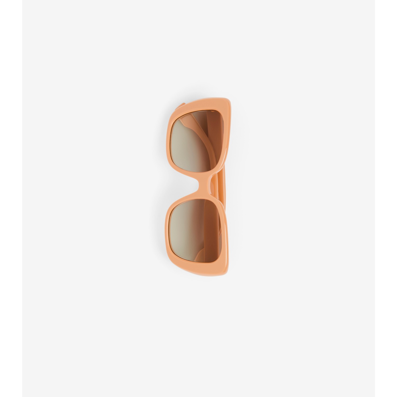 Monogram Motif Oversized Square Frame Lola Sunglasses in Warm Tortoiseshell  - Women | Burberry® Official
