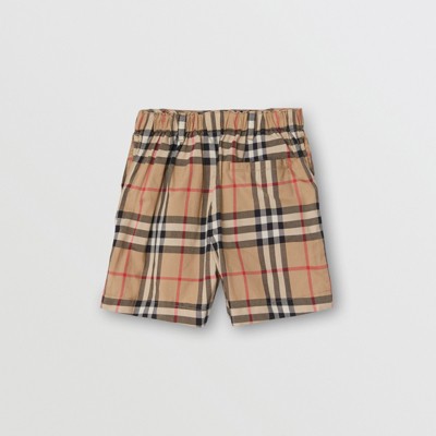 burberry nova check shorts