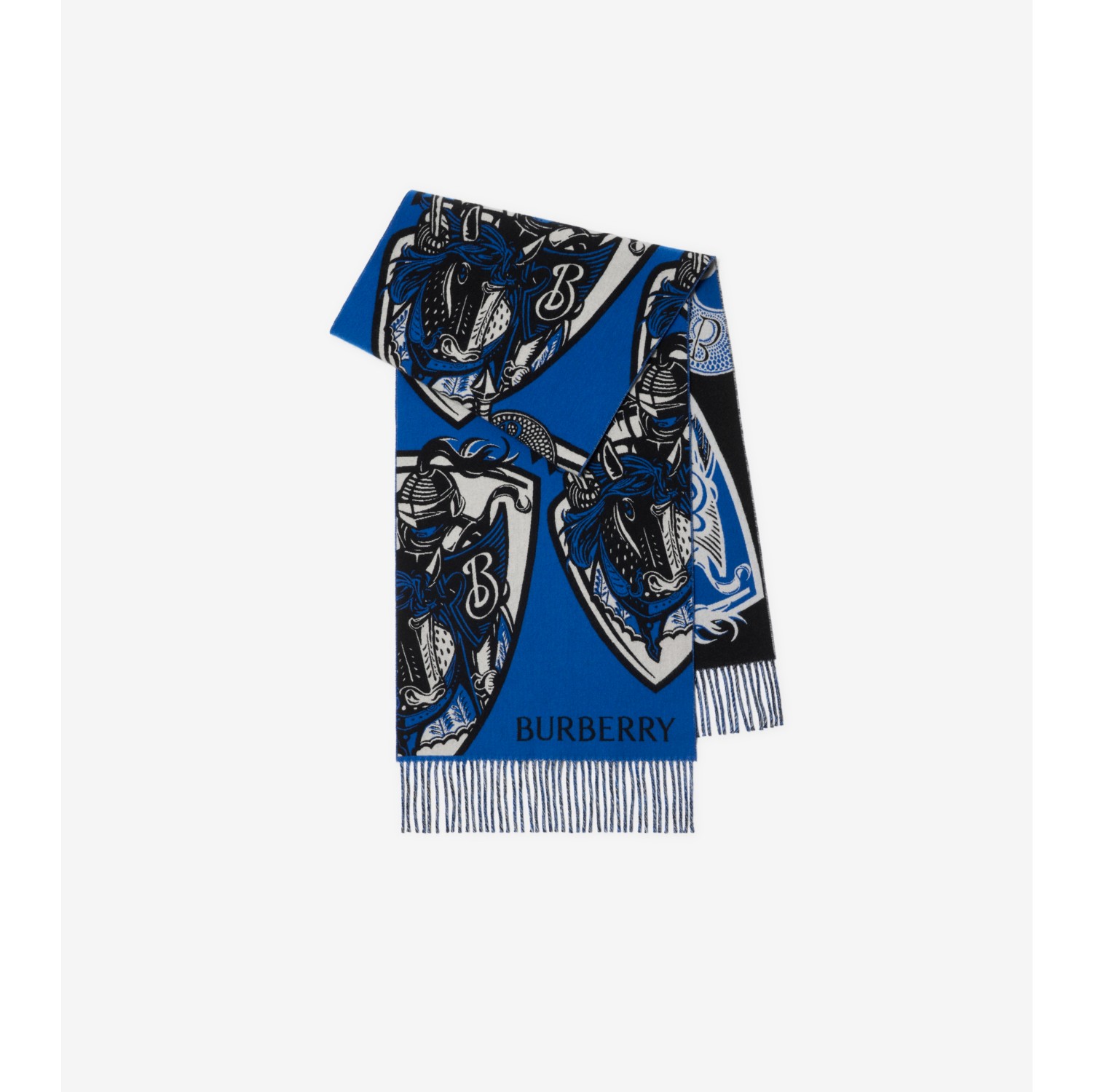 Charging Knight Wool Cashmere Scarf