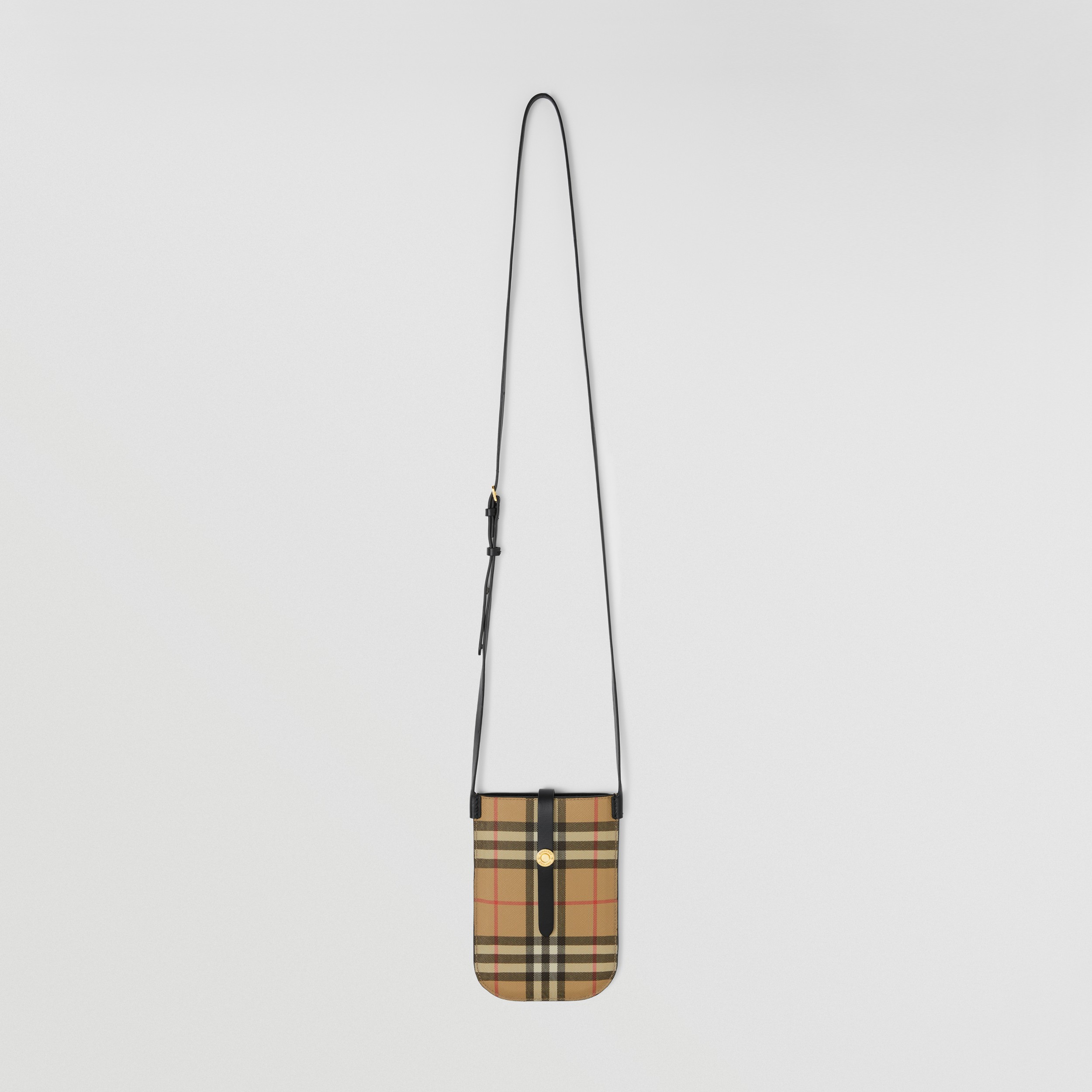Vintage Check Anne Phone Case with Strap in Archive Beige/black - Women | Burberry® Official - 3