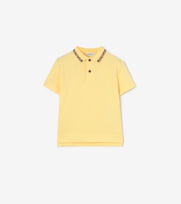 Cotton Pique Polo Shirt Straw ®