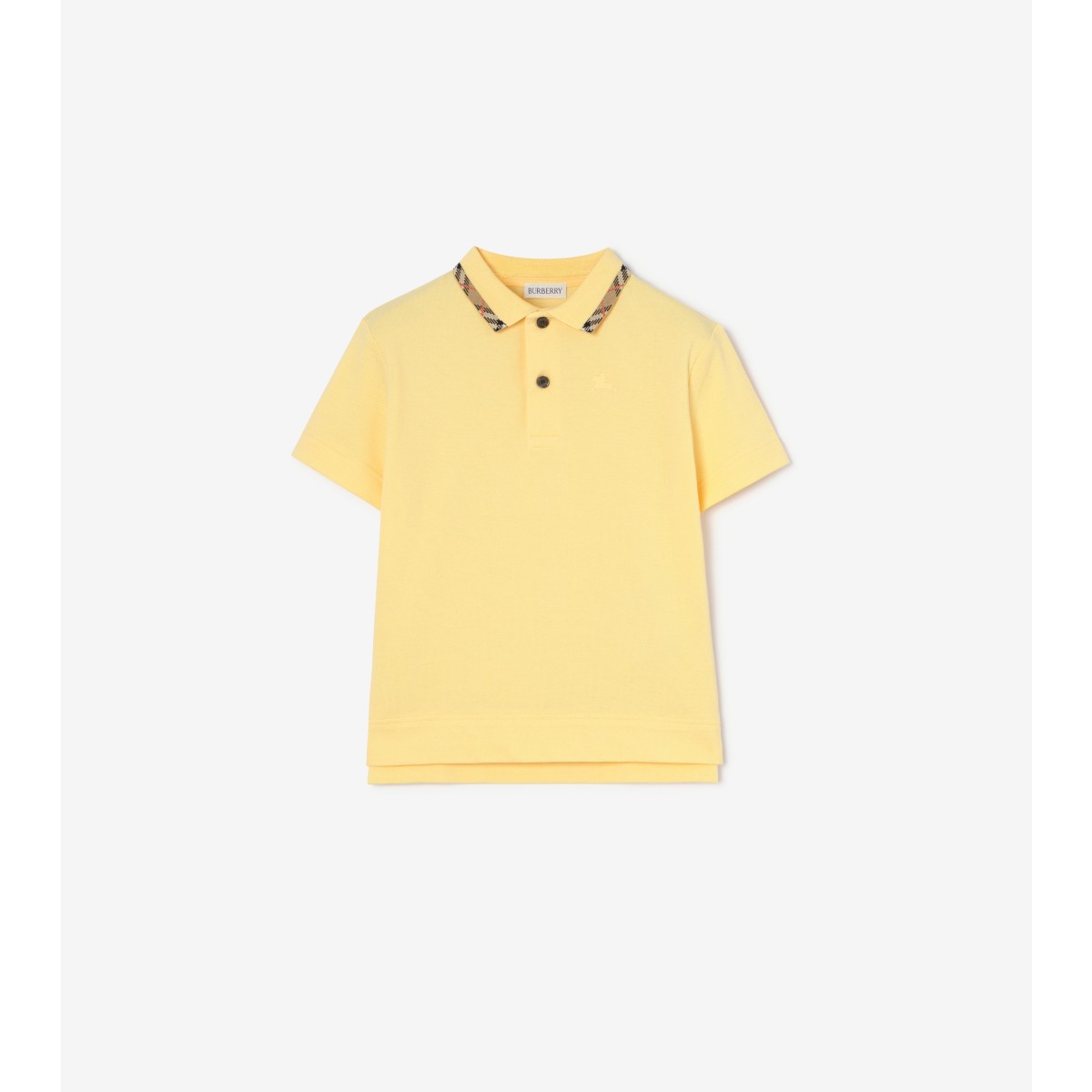  Check Cotton Pique Polo Shirt