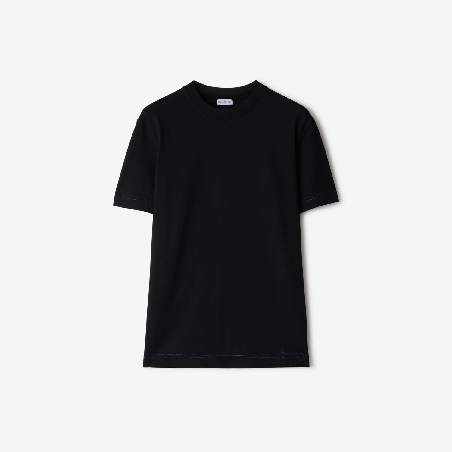 Cotton T-shirt in Black - Men | Burberry® Official