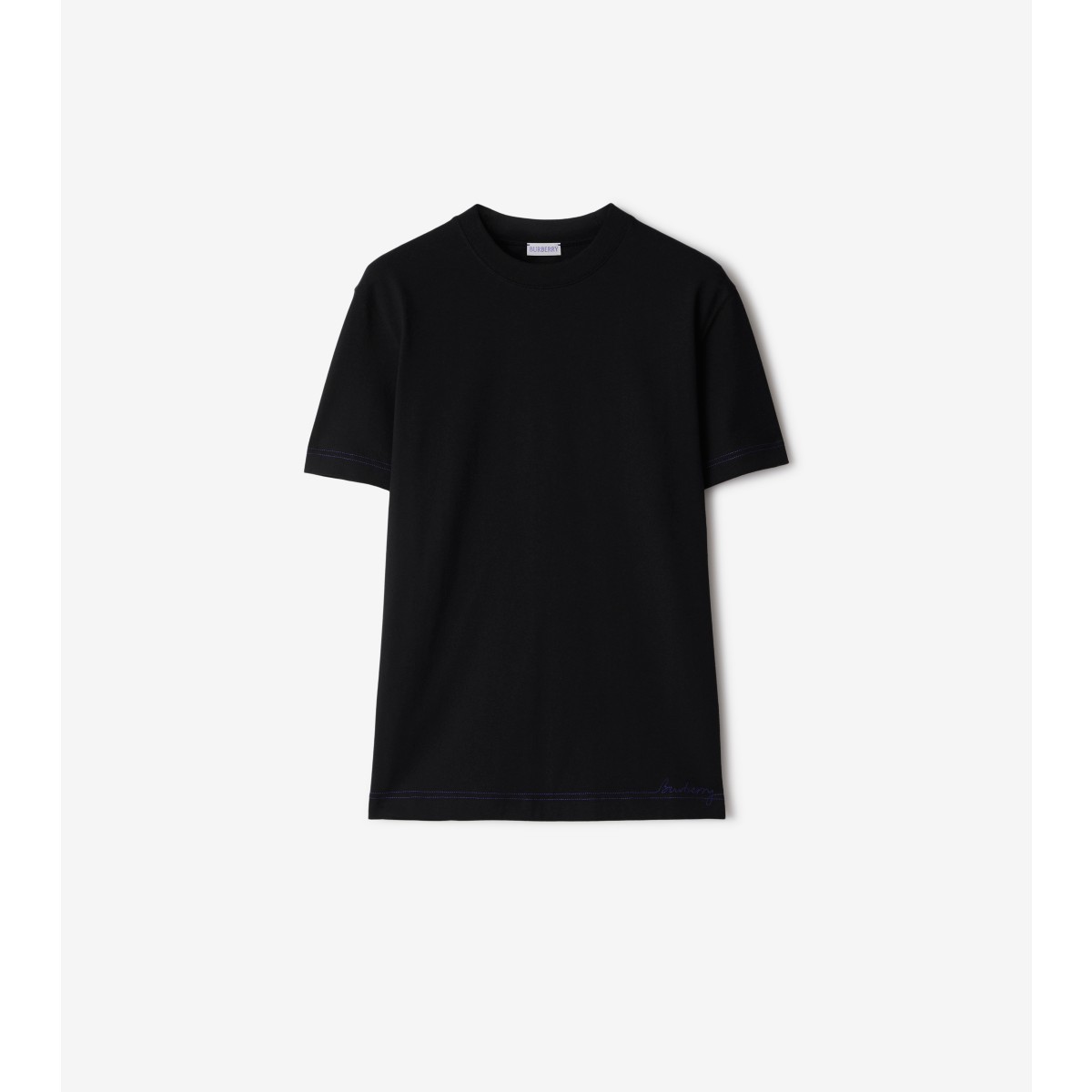 Burberry Ekd Cotton T-shirt In Black