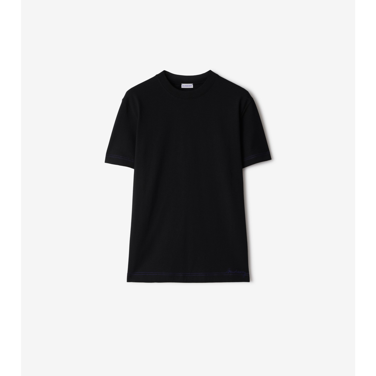 Cotton T-shirt in Black - Men | Burberry® Official