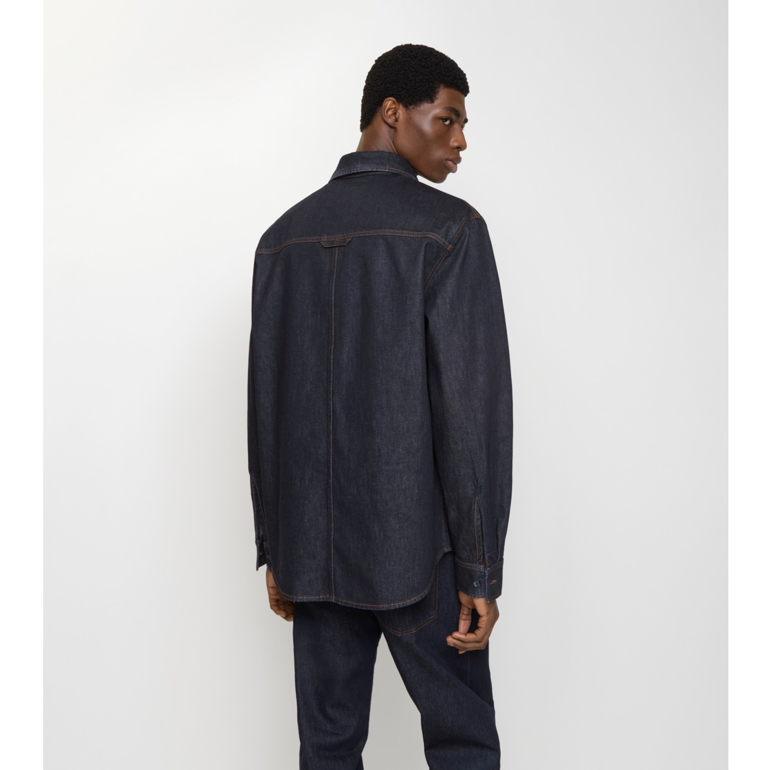デニム オーバーシャツ (ダークインディゴ) - メンズ | Burberry®公式