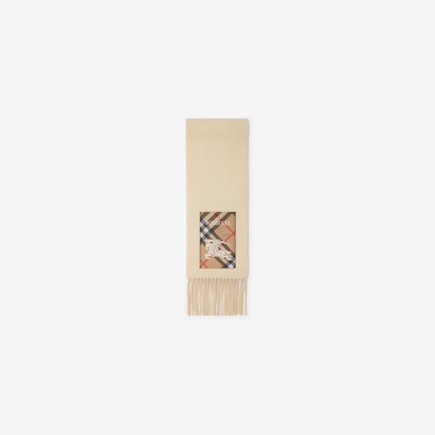 チェックラベル カシミアスカーフ (ナツメグ) | Burberry®公式サイト チェックラベル カシミアスカーフ (ナツメグ) | Burberry®公式サイト
