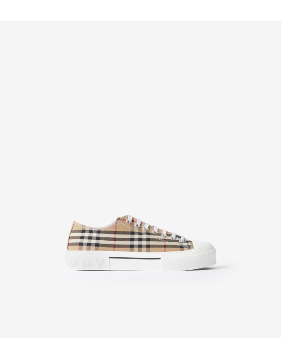 Sneaker in cotone Check