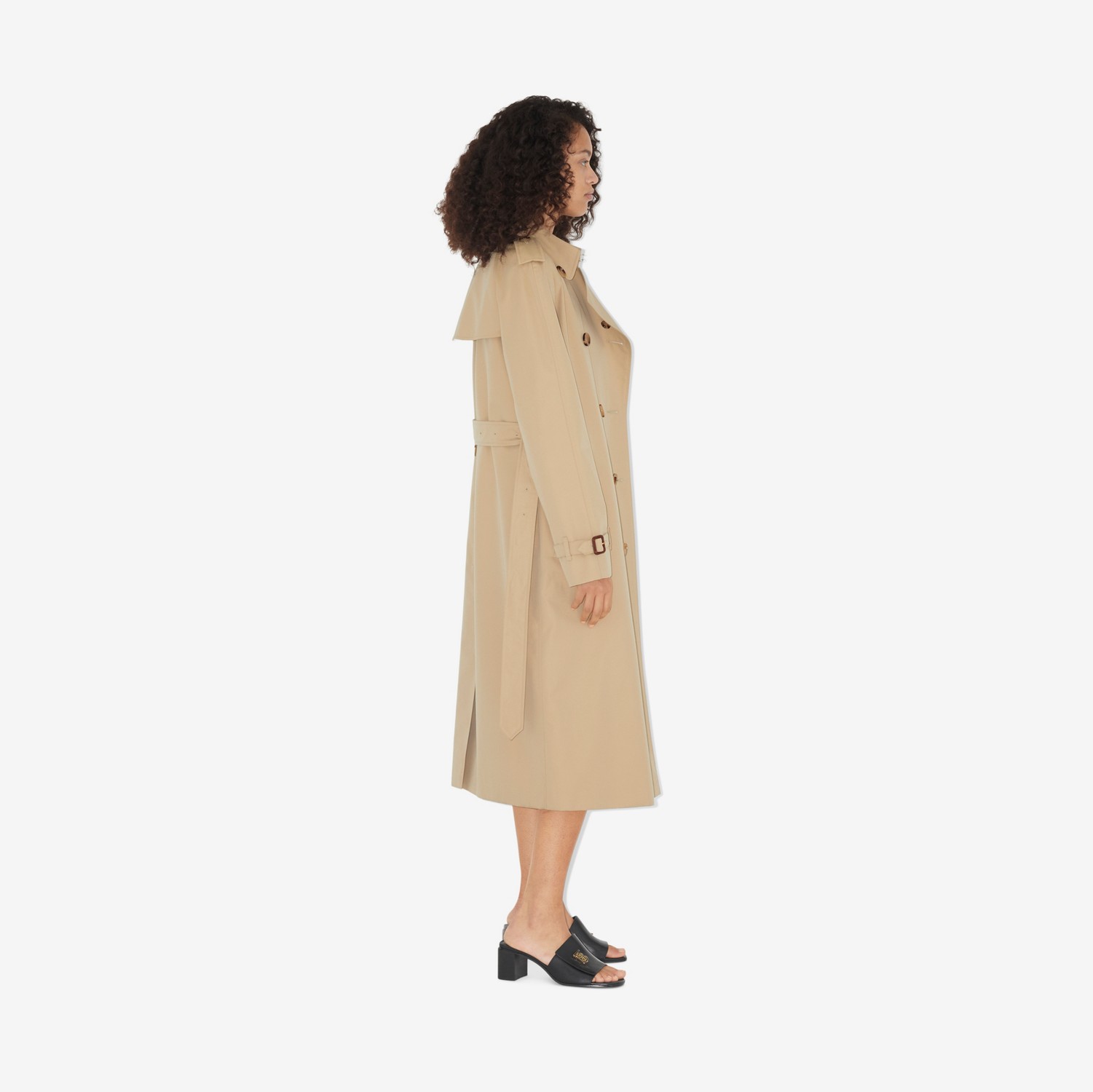 Waterloo - Trench coat Heritage longo (Mel) - Mulheres | Burberry® oficial