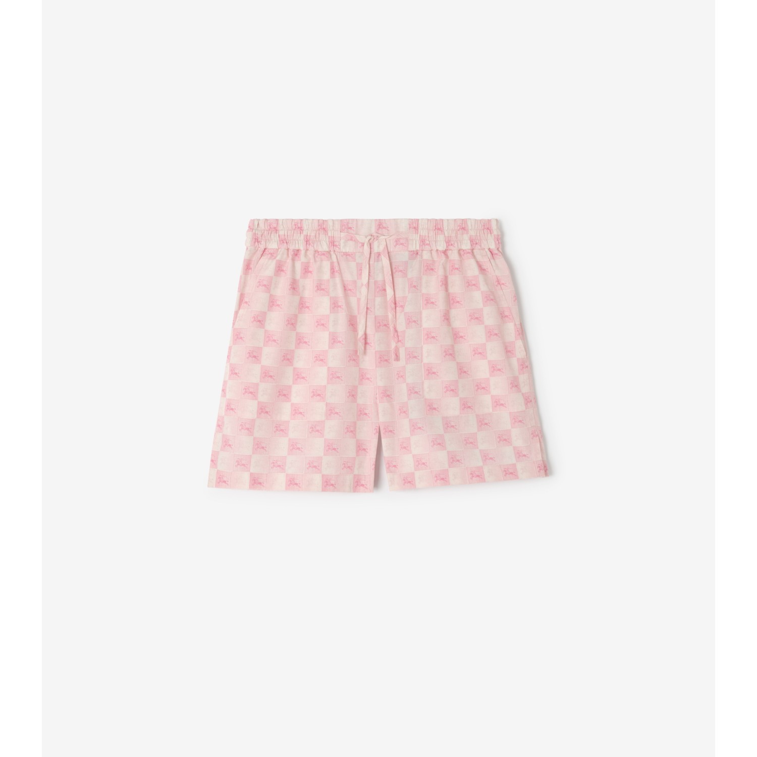Knight Checkerboard​ Cotton Poplin Shorts